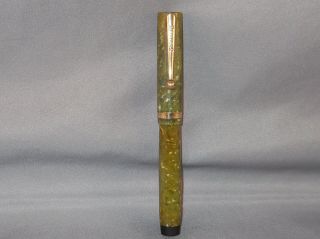 Sheaffer Vintage Jade Green Junior Flat Top Fountain Pen - Fine