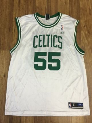 Mens Xl - Vtg Nba Boston Celtics 55 Wally Szczerbia Reebok Printed Jersey White