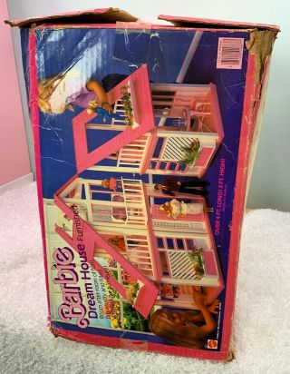 Vintage 1985 Barbie Dream House FURNISHED - 2