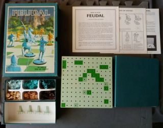 Vintage 1967 Feudal Game Of Siege & Conquest 3m Bookshelf Board Game Strategy