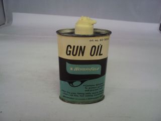 Vintage Westernfield Gun Oil 3 Oz Oiler Tin Empty S - 393