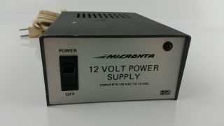 Vntg Micronta 12 Volt Power Supply 120v Ac To 12v Dc 12 Volt Converter Cb Radios
