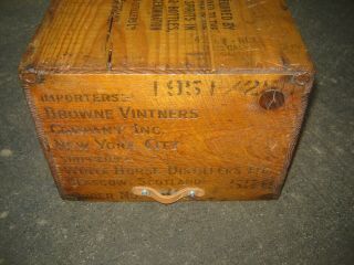 Vintage 40 ' s/50 ' s White Horse Cellar Blended Scotch Whiskey Wood Crate,  Scotland 2
