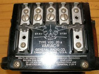Vintage General Radio Company Variac Type V20 Ham Radio