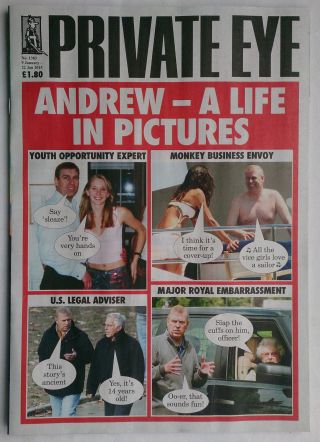 Prince Andrew A Life In Pictures.  Private Eye Newspaper.  Royal Souvenir.  9 - 1 - 15