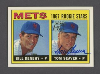 1998 Tom Seaver Topps Stars Certified Rookie Reprint Auto Autograph