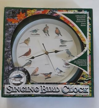 Vintage Singing Bird Wall Clock - Musical -