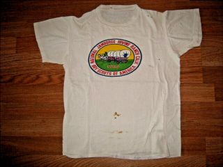 Vintage Boy Scout T - Shirt - 1953 Bsa National Jamboree - Irvine Ranch,  Calif.