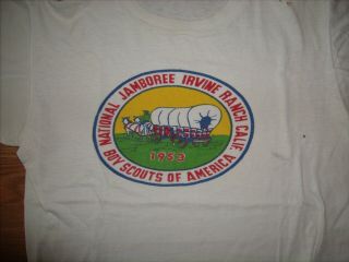 Vintage Boy Scout T - Shirt - 1953 BSA National Jamboree - Irvine Ranch,  Calif. 2