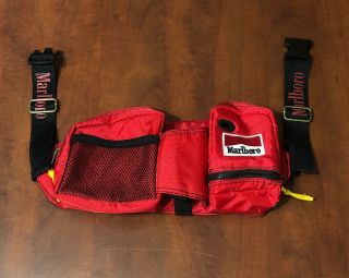 Marlboro Gear Utility Fanny Pack Pouch Red Camping Hiking Bag Vintage 1990s