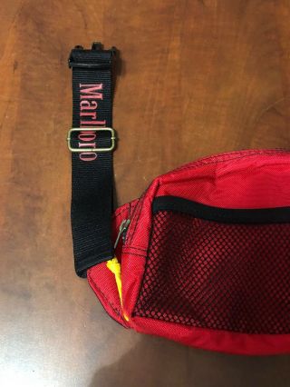 Marlboro Gear Utility Fanny Pack Pouch Red Camping Hiking Bag Vintage 1990s 2