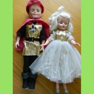 Exclusive 1962 Uneeda Tiny Teen Princess Suzette & Prince Bob,  Outfits