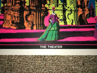 The Theater True Vintage Blacklight Poster 1970 3