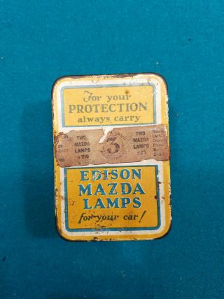 1920 ‘s - 1930s Vintage Auto Spare Bulb Kit Box Hot Rod Light Lamp