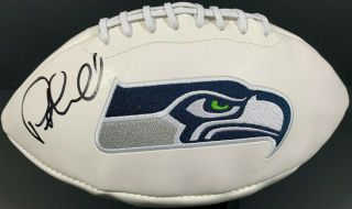 Pete Carroll Signed Autographed Seattle Seahawks Logo Football Bowl Jsa