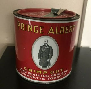 Vintage Prince Albert Crimp Cut Pipe & Cigarette Tobacco 14 Oz.  Tin Can