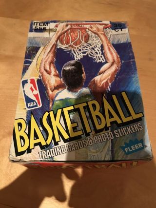1989 - 1990 Fleer Basketball Wax Box 36 Packs Michael Jordan