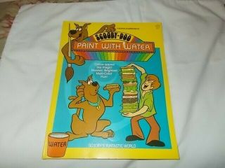 Vintage 1979 Scooby - Doo Paint W/water Book Rare