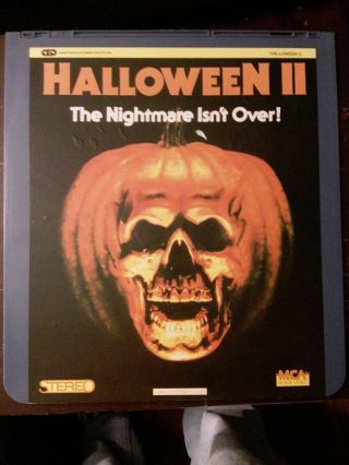 Vtg Videodisc Ced Halloween 2 Ii John Carpenter Laserdisc Disc Movie Wow
