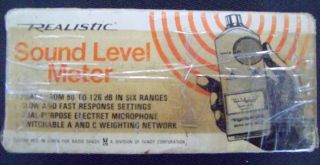 Vintage Realistic Sound Level Meter Case No.  42 - 3019