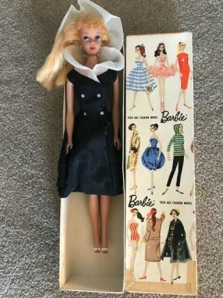 Vintage 1962 Barbie And Friends In Boxes W/carrying Case