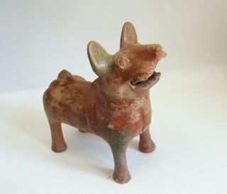 Fine Chinese Han Dynasty Brown Glazed Pottery Dog With Thermoluminescence Test