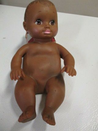 Vintage Lauer 1991 Water Baby African American Doll 8 "
