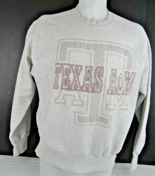 Vintage Texas A&m University Aggies Sweatshirt Adult Size Large L By Jansport