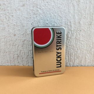 Lucky Strike Red Cigarette Tin Box Case