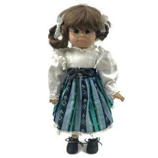 Vintage 1986 Gotz Puppe American Girl Tagged Dress White Body Doll Prototype 18 "