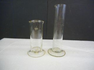 Vintage Test Tube Glass Beakers
