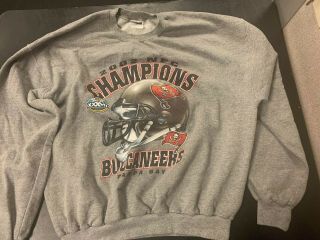 Vintage 2002 Tampa Bay Buccaneers Bowl Xxxvii Champions Sweatersize Xl