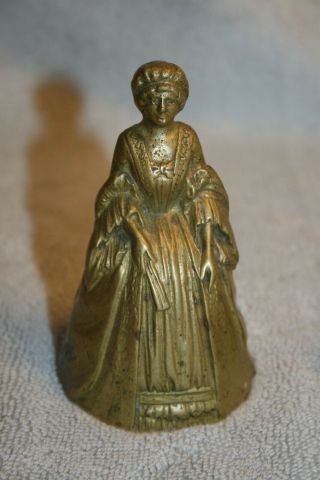 Brass/ Bronze Lady Woman Vintage Depose Style Collectible Tea Bell.