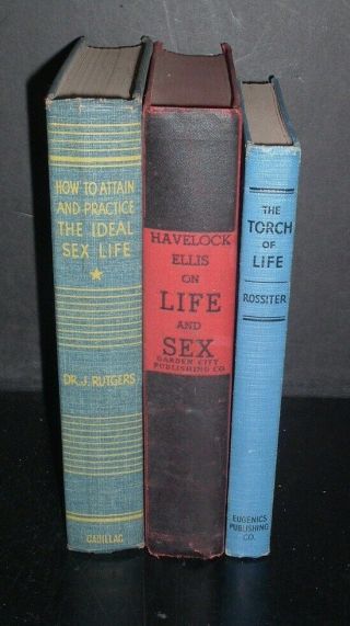 Lqqk 3 Vintage 1939/40s Hb.  The Ideal Sex Life/ Life & Sex/ The Torch Of Life