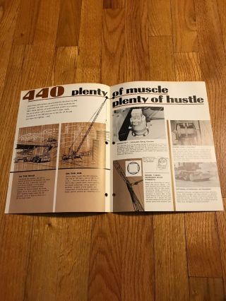 Vintage Koehring 440 Truck Crane Brochure Guide 2