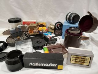 Vintage Camera Accessories Nikon Lenses Exposure Meter Angle Finder Filters
