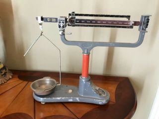 Vintage Four Beam Balance Scale Model 314 Ohaus Gram Cent - O - Gram