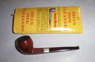Vintage Tobacco Smoking Pipe,  P Redmanol,  Silver Stem Band,  Premier