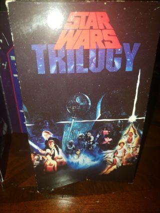 VTG 1990 Star Wars VHS Trilogy Box Set CBS FOX Red Label 2