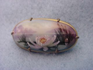 Vintage Enamel Hand Painted Pin
