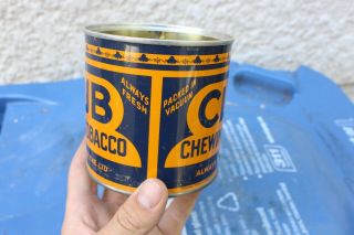 Vintage Club Chewing Tobacco Tin empty Always Replace The Lid 2