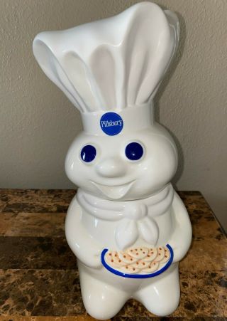 1997 Vintage Pillsbury Doughboy Ceramic Cookie Jar 13 " (benjamin & Medwin Inc)