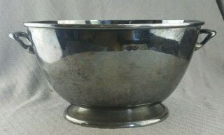 Large Silverplated Oval Centerpiece/ice Tub/bucket/wine Cooler/chiller W/handles