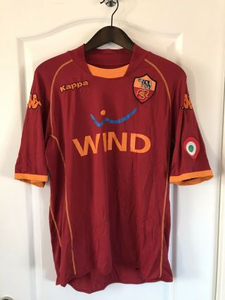 As Roma Italy Kappa Vtg Football Soccer Shirt Jersey Size Xxl 2xl Mens