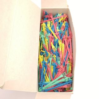 Box of 500 Vintage Plastic Cocktail Forks with Fleur de Lis 2