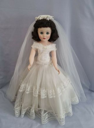 Vintage 1950s American Character Sweet Sue Sophisticate Toni 20 " 21 " Bride Doll