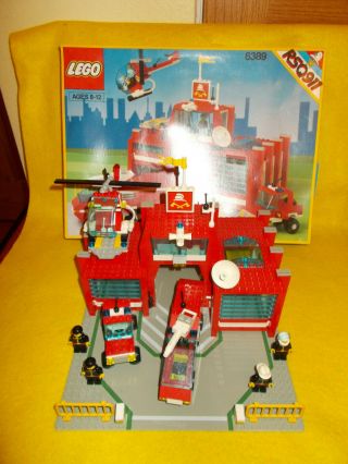 Vintage Lego City Fire Control Center 6389 100 Complete
