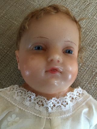 Antique Pierotti Poured Wax Baby Doll 2