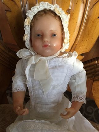 Antique Pierotti Poured Wax Baby Doll 3