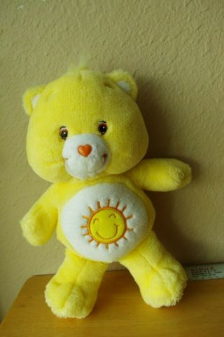 Care Bear,  13” Plush Funshine,  Sunshine Bear,  Carebear,  2002 2